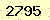 請輸入此驗證碼 : 2795