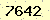 請輸入此驗證碼 : 7642
